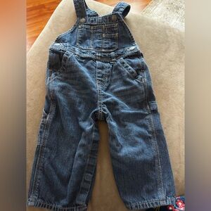 GAP Blue Denim Baby Overalls
